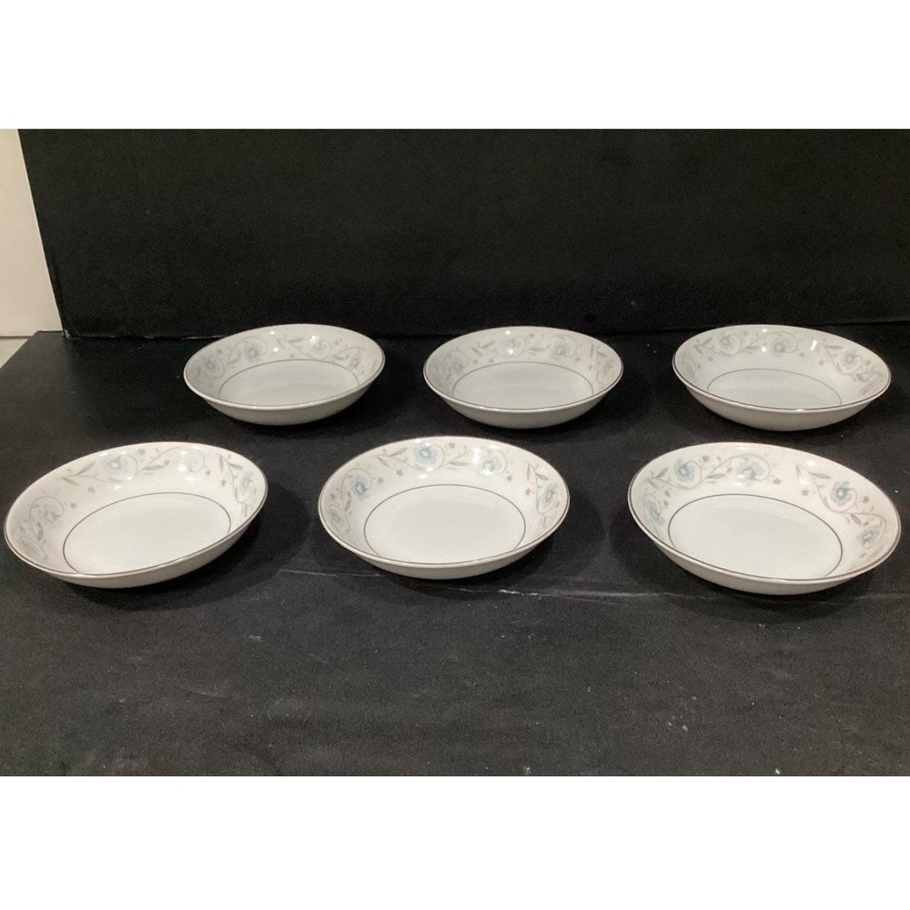 English Garden Berry Bowls #1221, Set of 6, Vtg Fine China Of Japan Dinnerware - Picture 6 of 12
